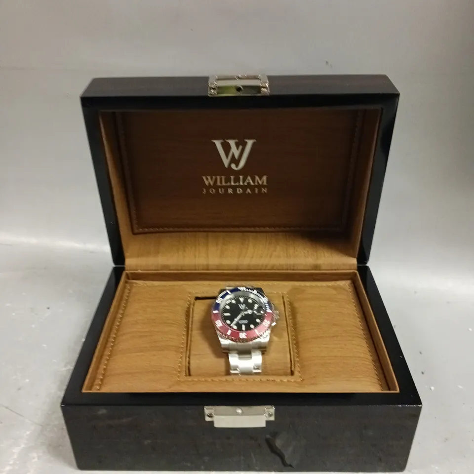 WILLIAM JOURDAIN DIVING WATCH – 20 METER WATER RESISTANT – NH35 AUTOMATIC MOVEMENT – SAPPHIRE CRYSTAL GLASS