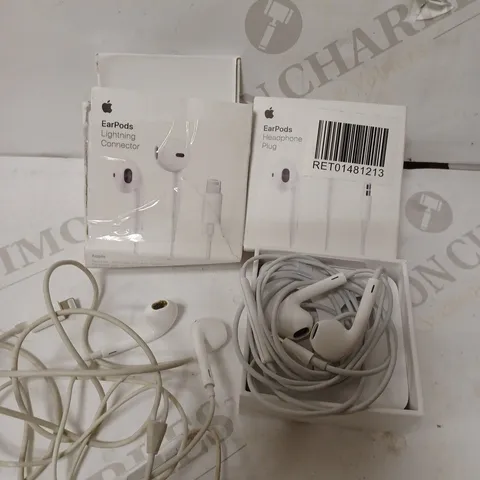 LOT OF 2 APPLE HEADPHONE PLUG EARPODS