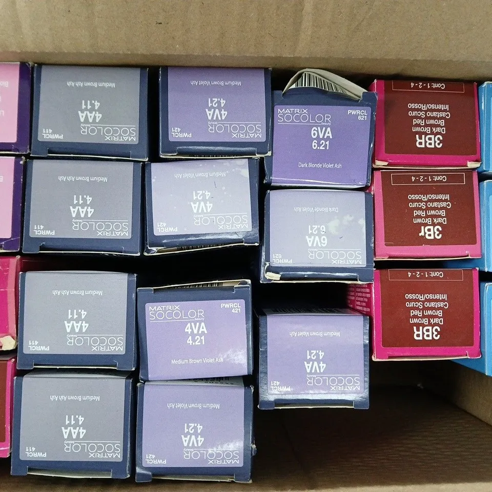 BOX OF APPROXIMATELY 20 ASSORTED MATRIX SO COLOUR BEAUTY PRODUCTS