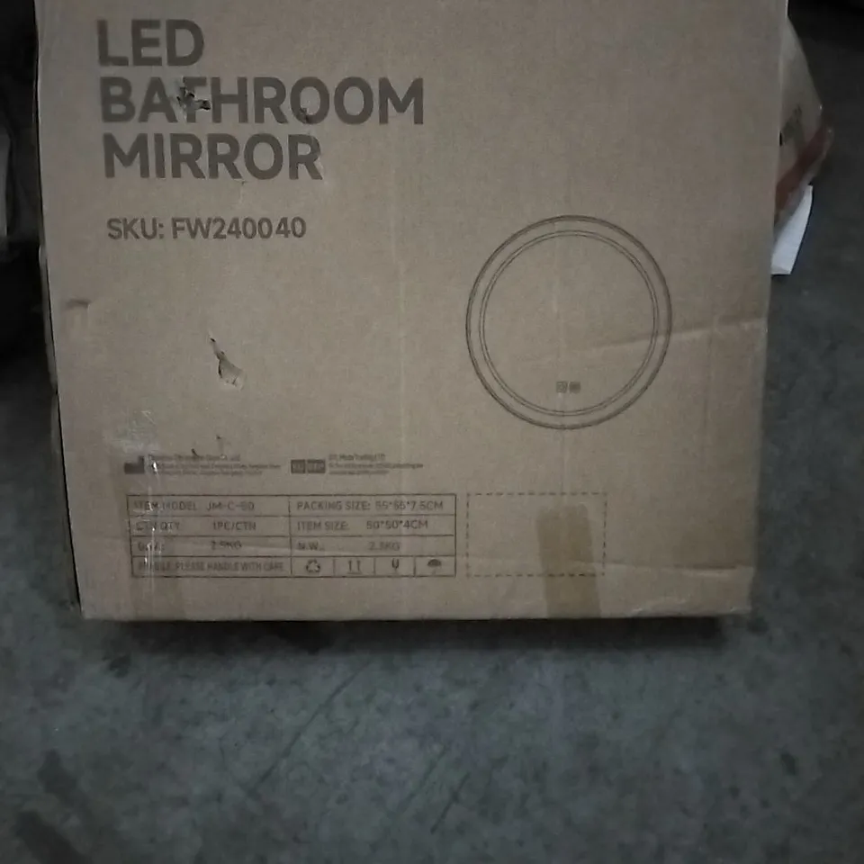 BOXED LIVING AND HOME LED BATHROOM MIRROR 