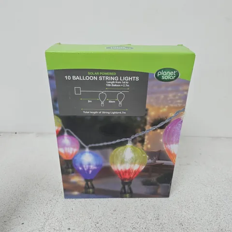 BOXED PLANET SOLAR 10 BALLOON STRING LIGHTS