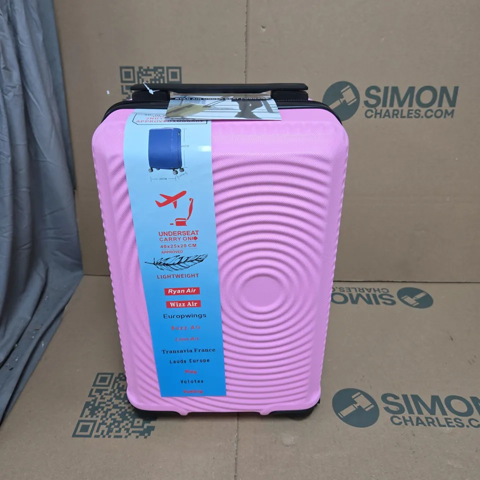 PINK UNDER-SEAT CABIN LUGGAGE, 40CM X 25CM X 20CM (2ND CABIN SIZE)