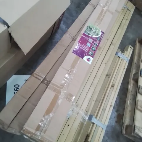 ASSORTED PLUM WOODEN SWING PARTS