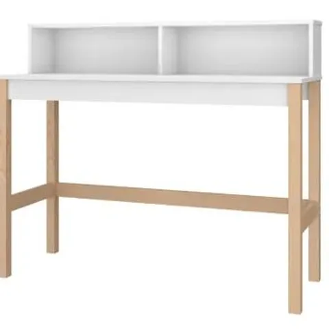 BOXED OUT & OUT PHOENIX MODERN COMPUTER DESK - WHITE (1 BOX)