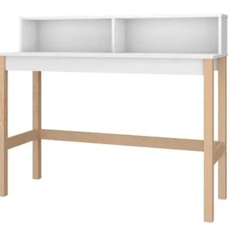 BOXED OUT & OUT PHOENIX MODERN COMPUTER DESK - WHITE (1 BOX)