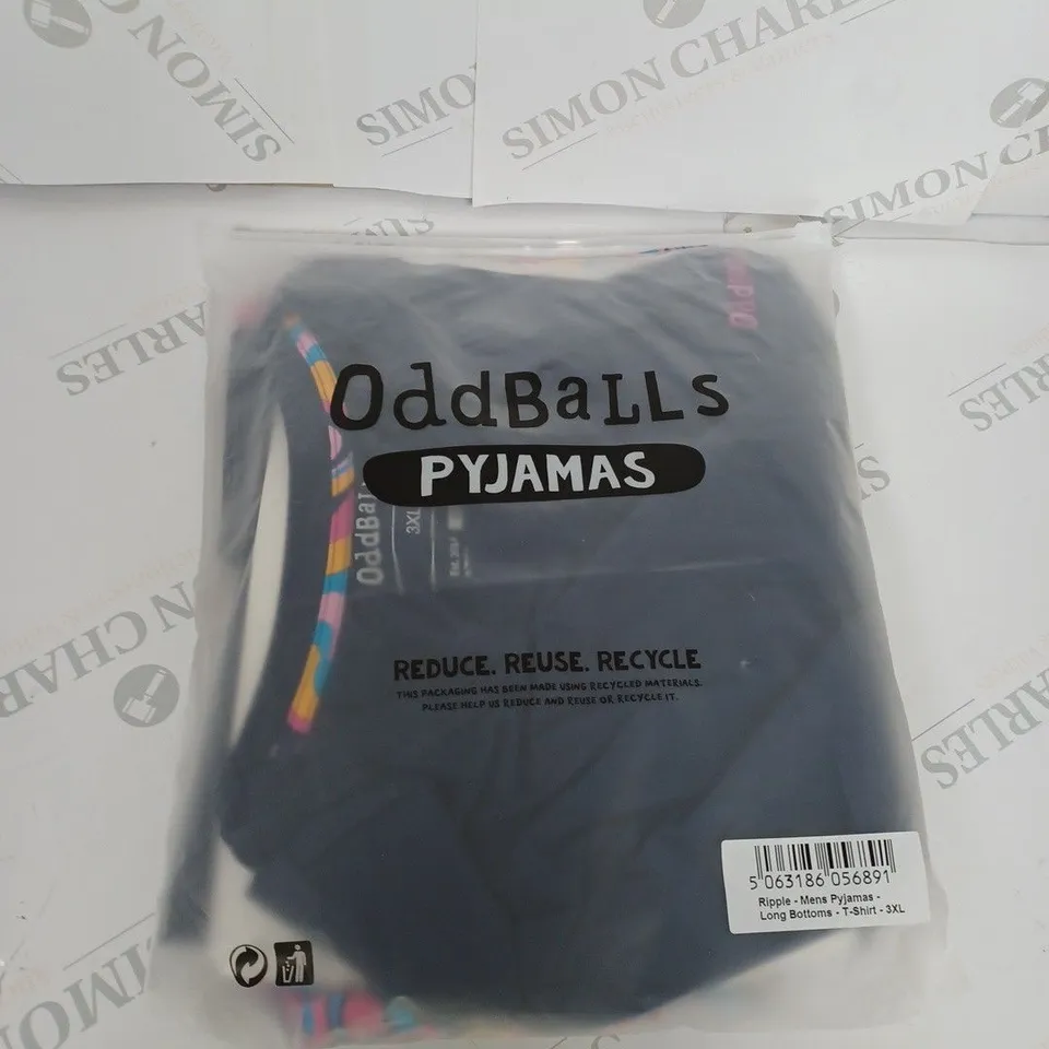 ODDBALLS RIPPLE MENS PYJAMAS SIZE 3XL