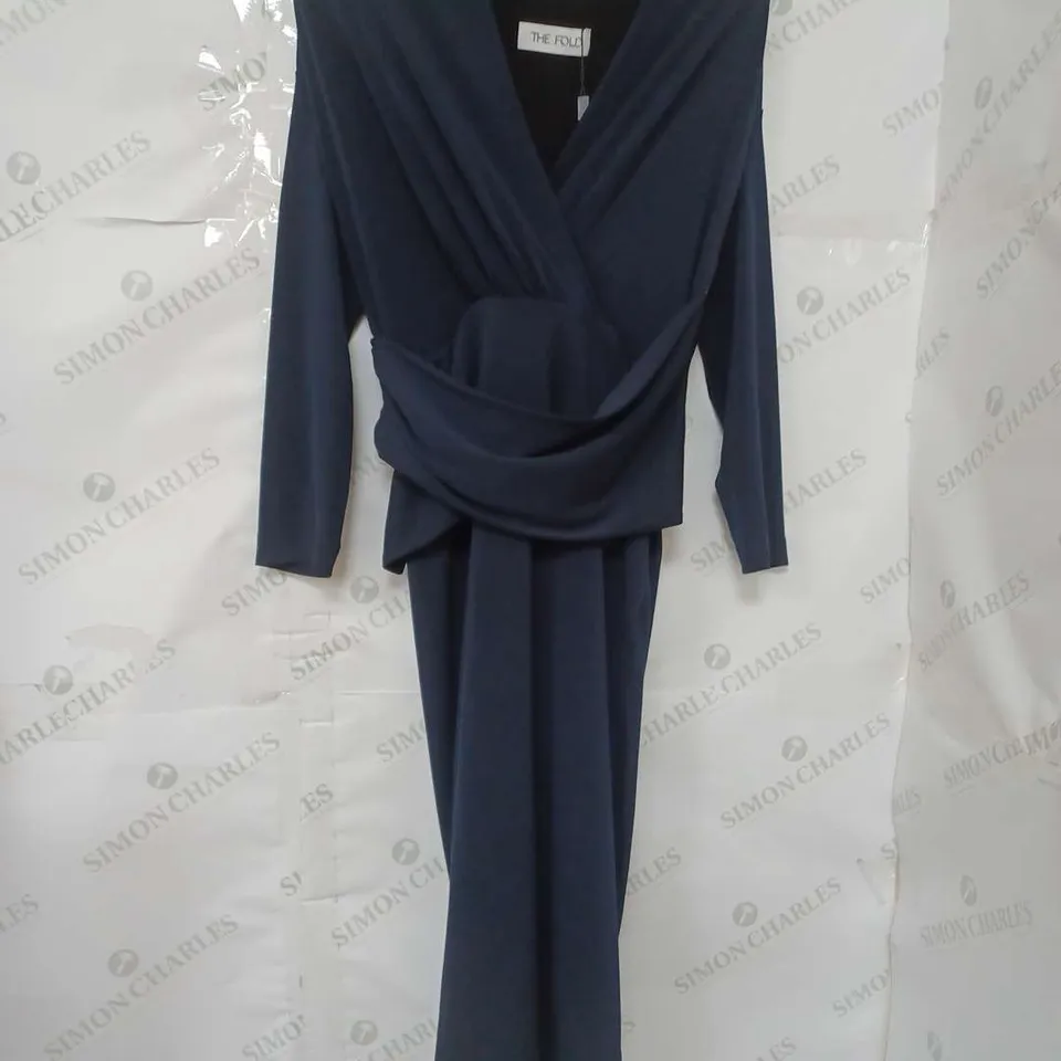 FOLD ARLINGTON DRESS IN NAVY - SIZE 6