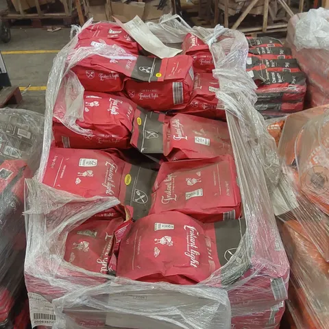 PALLET CONTAINING A LARGE QUANTITY OF CHARCOAL BRIQUETTE BAGS 