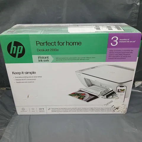 HP DESKJET 2810E ALL-IN–ONE WIRELESS COLOUR PRINTER - WHITE