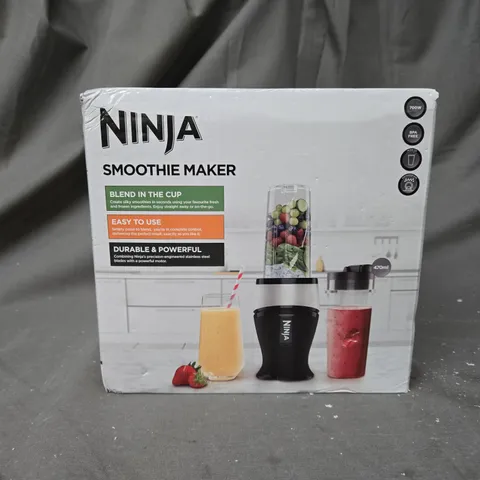 BOXED NINJA 700W SLIM BLENDER & SMOOTHIE MAKER QB3001UKS - SILVER 