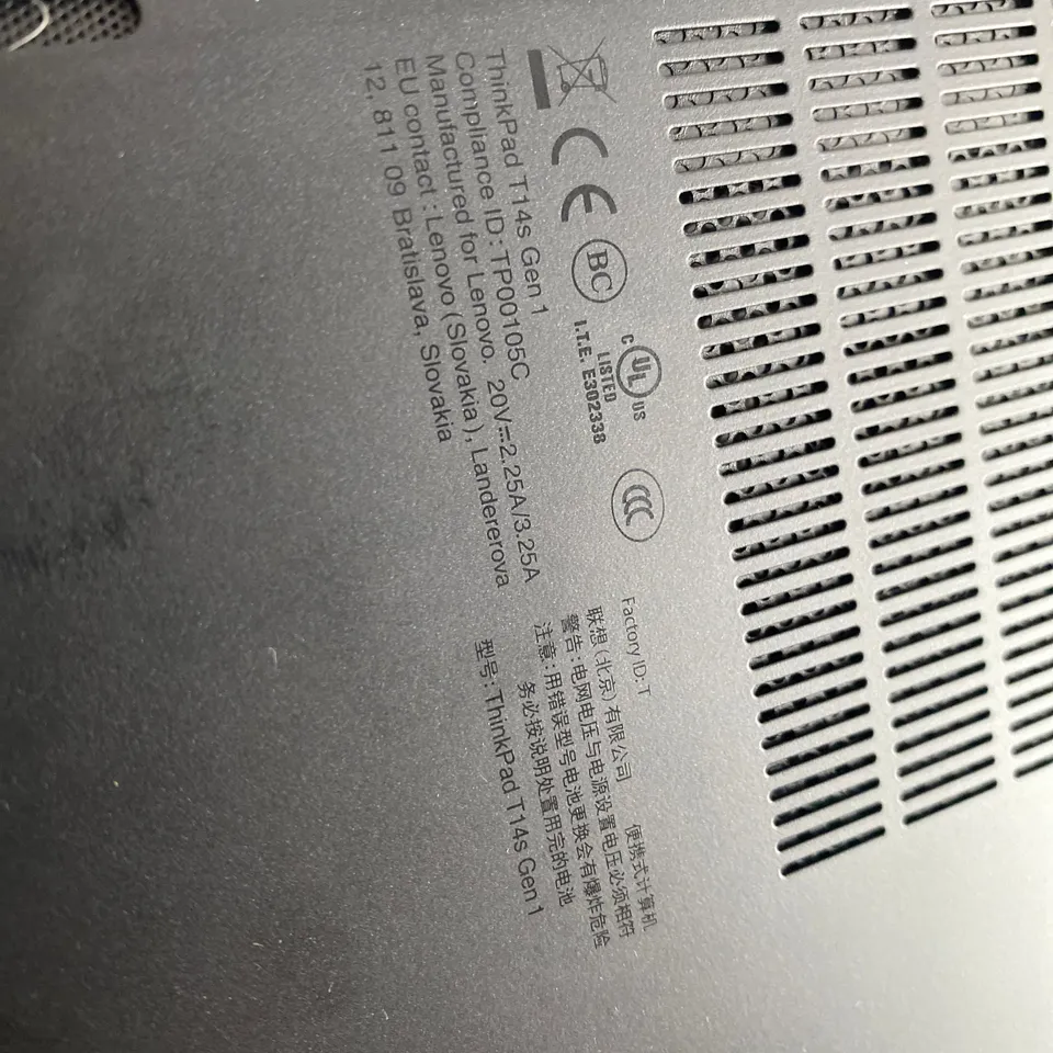 LENOVO THINKPAD BLACK LAPTOP