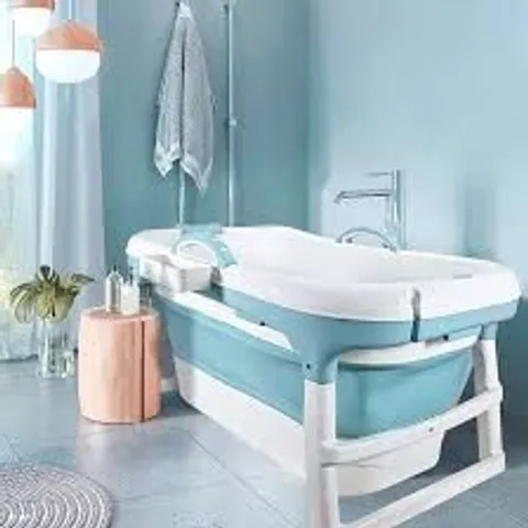 BOXED SCHWÄNLEIN FOLDABLE ADULT BATHTUB 117X62X55CM - BLUE 