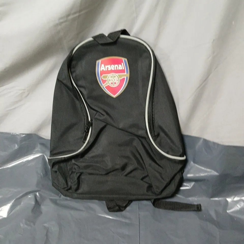 ARSENAL FC BACKPACK – BLACK WITH CREST