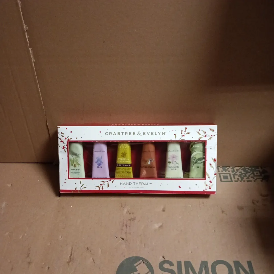 CRABTREE & EVELYN HAND THERAPY GIFT SET – 6 HAND CREAMS