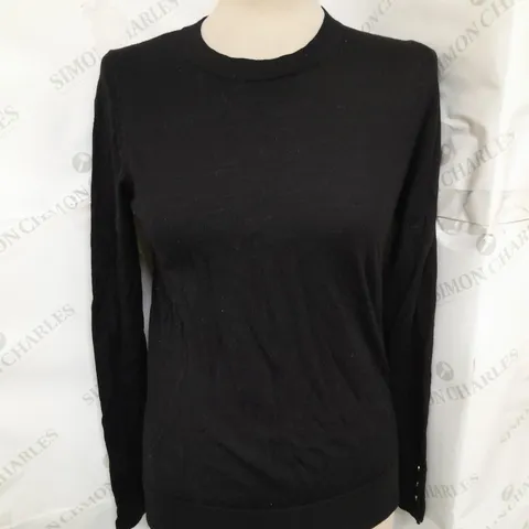 HOBBS JUMPER WITH STUD DETAIL BLACK SIZE MEDIIUM