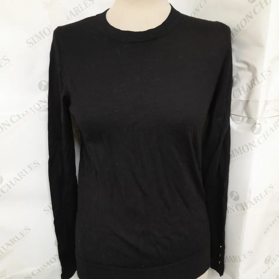 HOBBS JUMPER WITH STUD DETAIL BLACK SIZE MEDIIUM