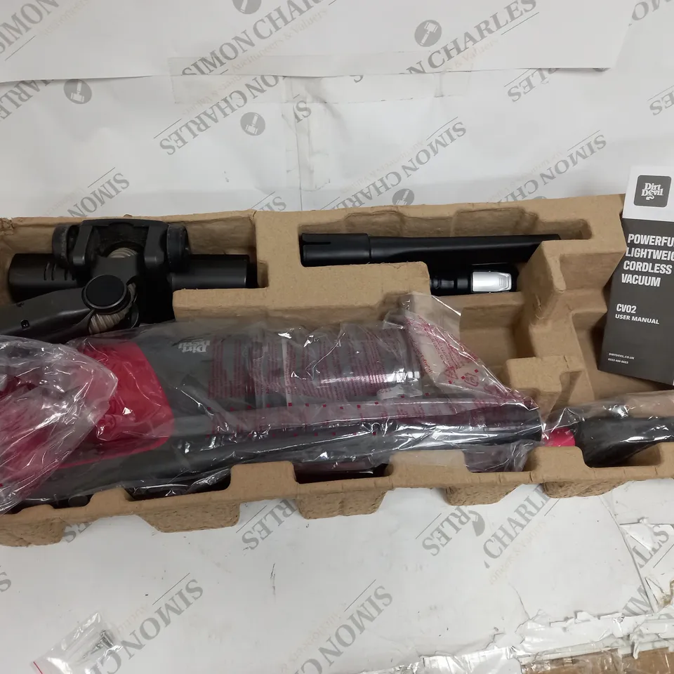 BOXED DIRT DEVIL CV02 CORDLESS STICK VACUUM CLEANER 