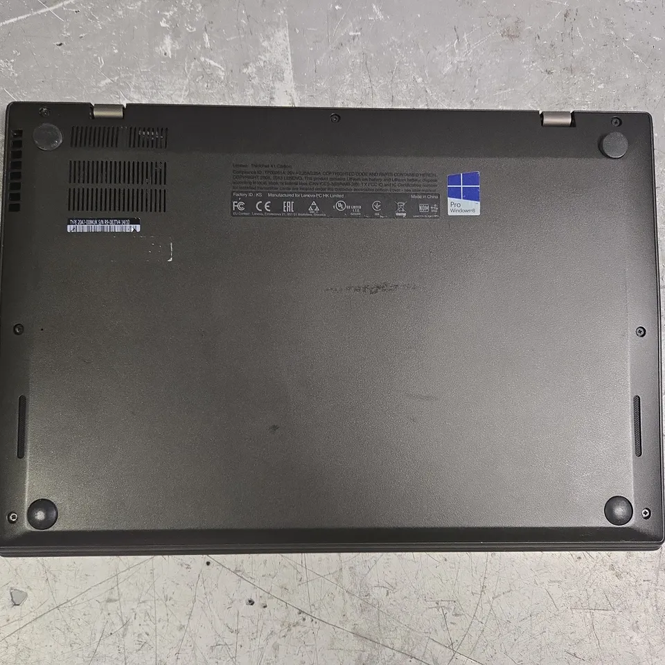LENOVO THINKPAD X1 CARBON 2ND GEN LAPTOP IN BLACK