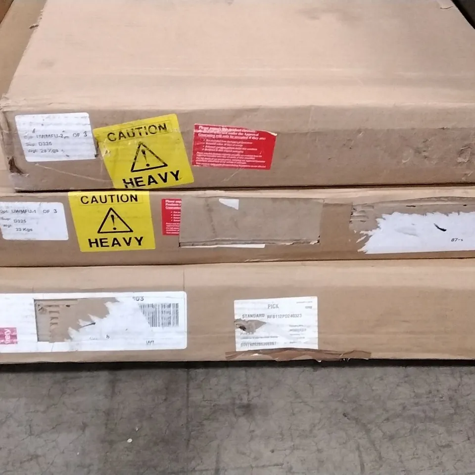 3 BOXES OF ASSORTED WARDROBE PARTS