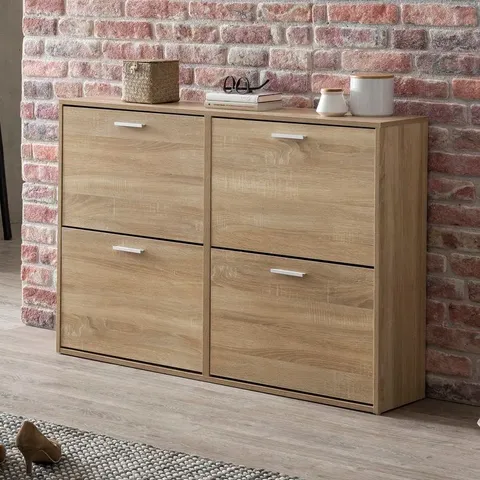 BOXED 24 PAIR SHOE STORAGE UNIT