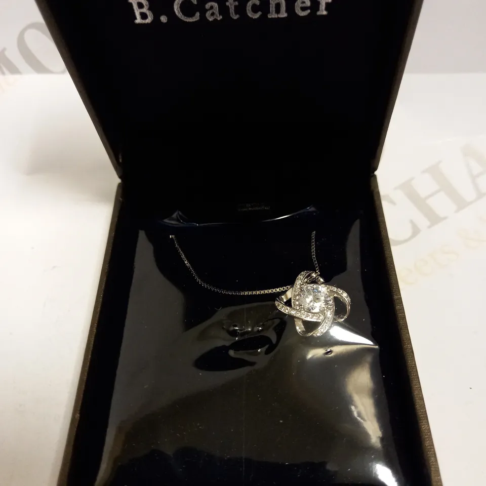 B. CATCHER SILVER EFFECT GEMINI CHAIN NECKLACE