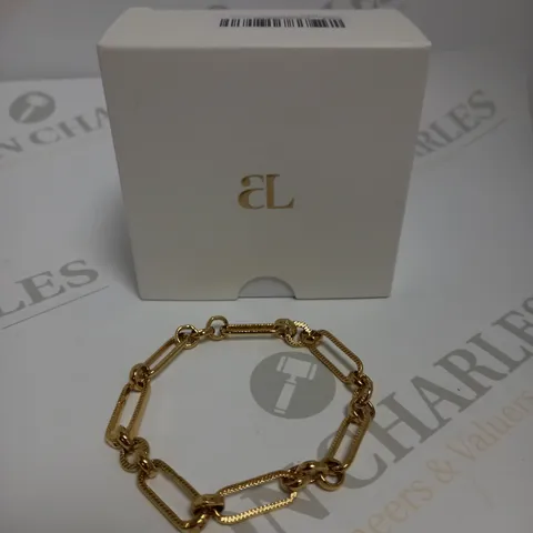 ABBOTT LYON YELLOW GOLD LINK CHAIN BRACELET