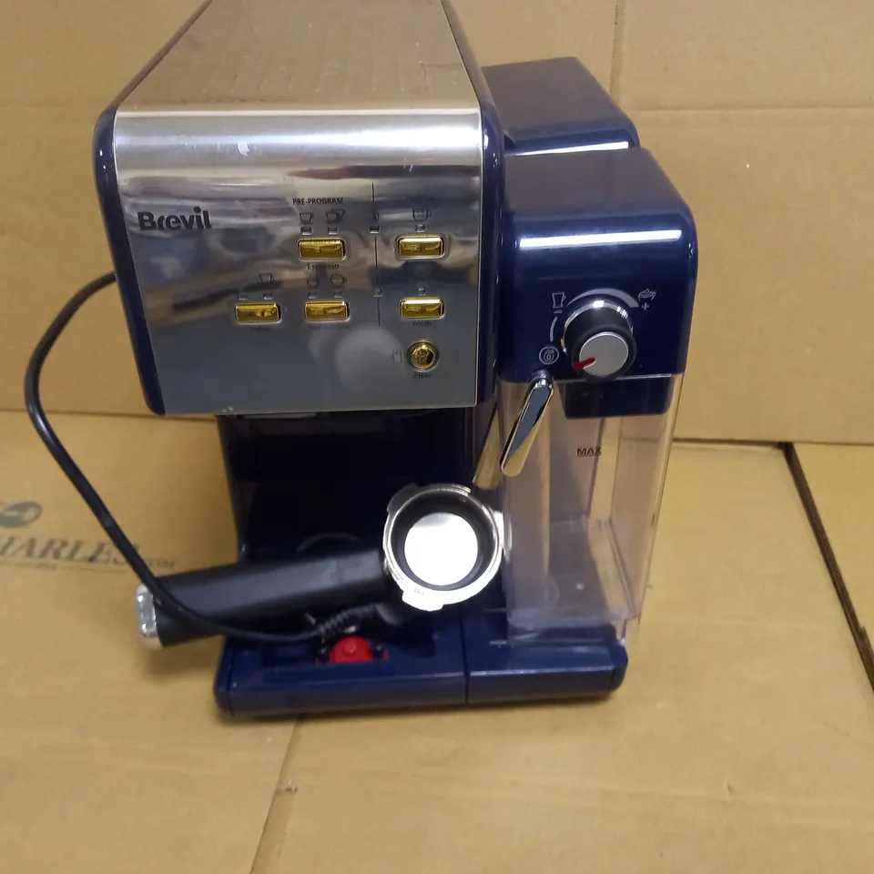 BREVILLE ONE-TOUCH COFFEEHOUSE COFFEE MACHINE - NAVY BLUE