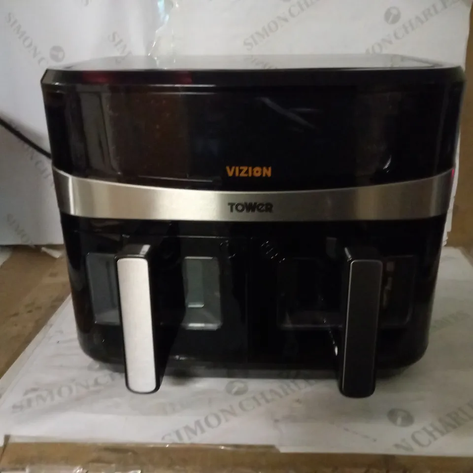 TOWER T17100 VORTX VIZION 9L DUAL BASKET AIR FRYER