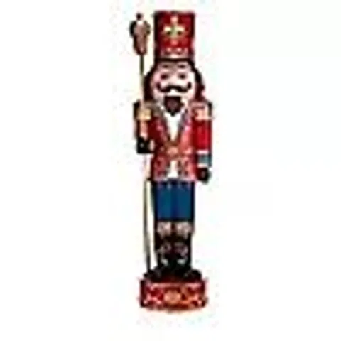 FESTIVE PRE LIT 5FT NOSTALGIC INDOOR OUTDOOR NUTCRACKER