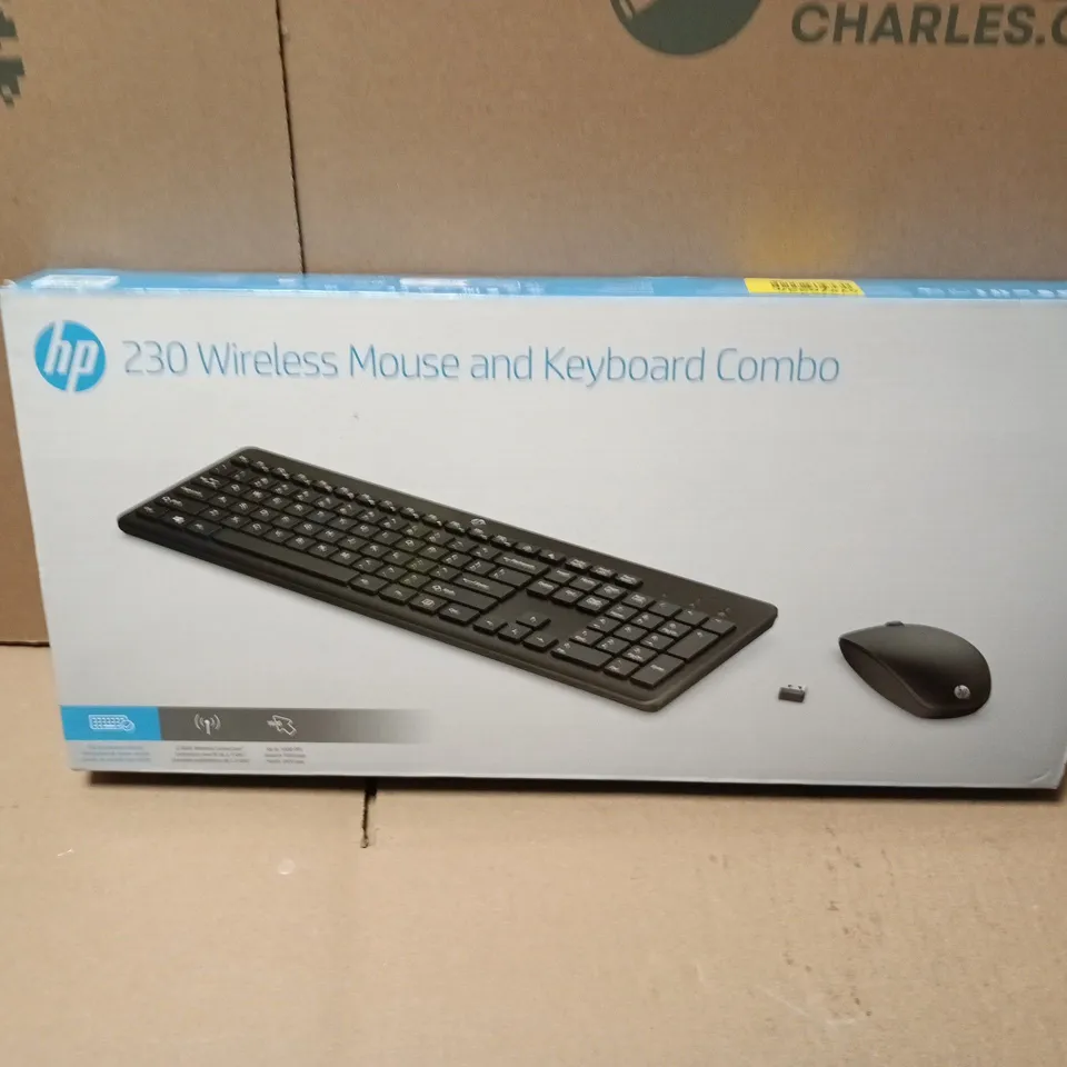 BOXED HP 230 WIRELESS MOUSE AND KEYBOARD COMBO