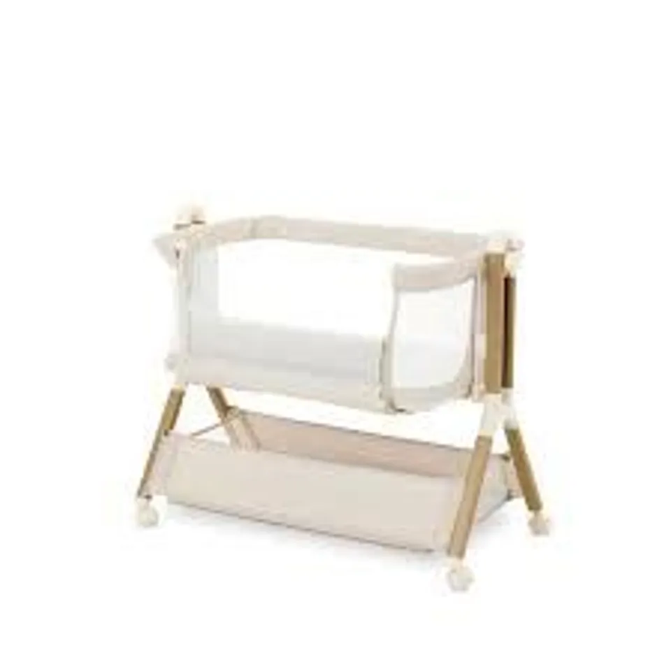 BOXED OBABY CLOUD BEDSIDE CRIB - OATMEAL (1 BOX)
