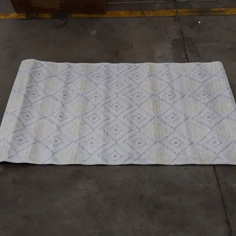 LAMAVOLA LINE RUG YELLOW/GREY // SIZE: 80 X 150cm