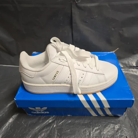 ADIDAS CAMPUS 00S J WHITE SNEAKERS – UK 3 (US 3½) KIDS