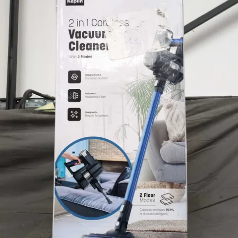 KEPLIN 2-IN-1 CORDLESS VACUUM CLEANER – BOXED 