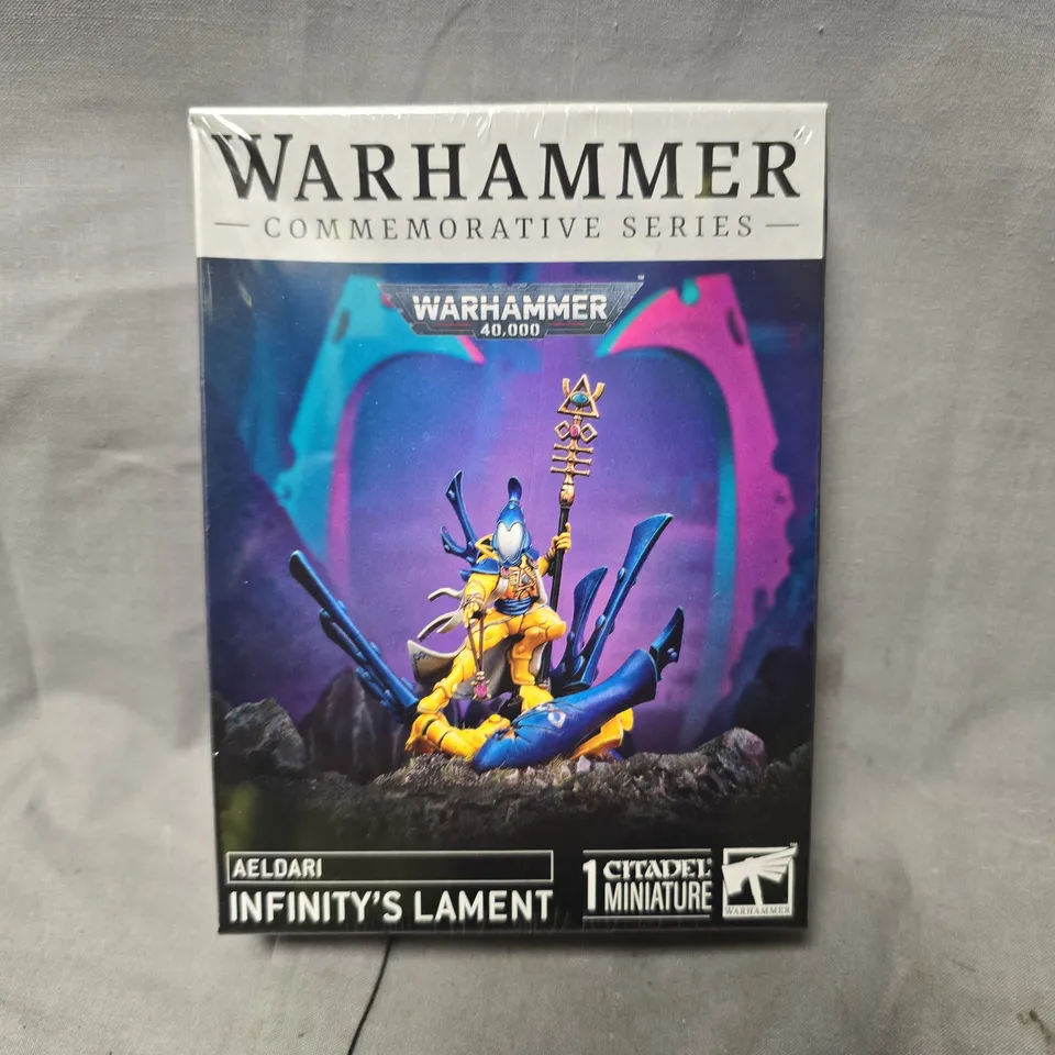 WARHAMMER 40,000 COMMEMORATIVE SERIES – AELDARI INFINITY'S LAMENT 1:1 MINIATURE BOXED