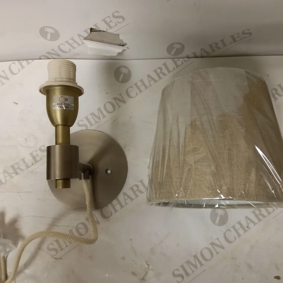 ANSEL PLUG IN WALL LIGHT ANTIQUE PEWTER FINISH