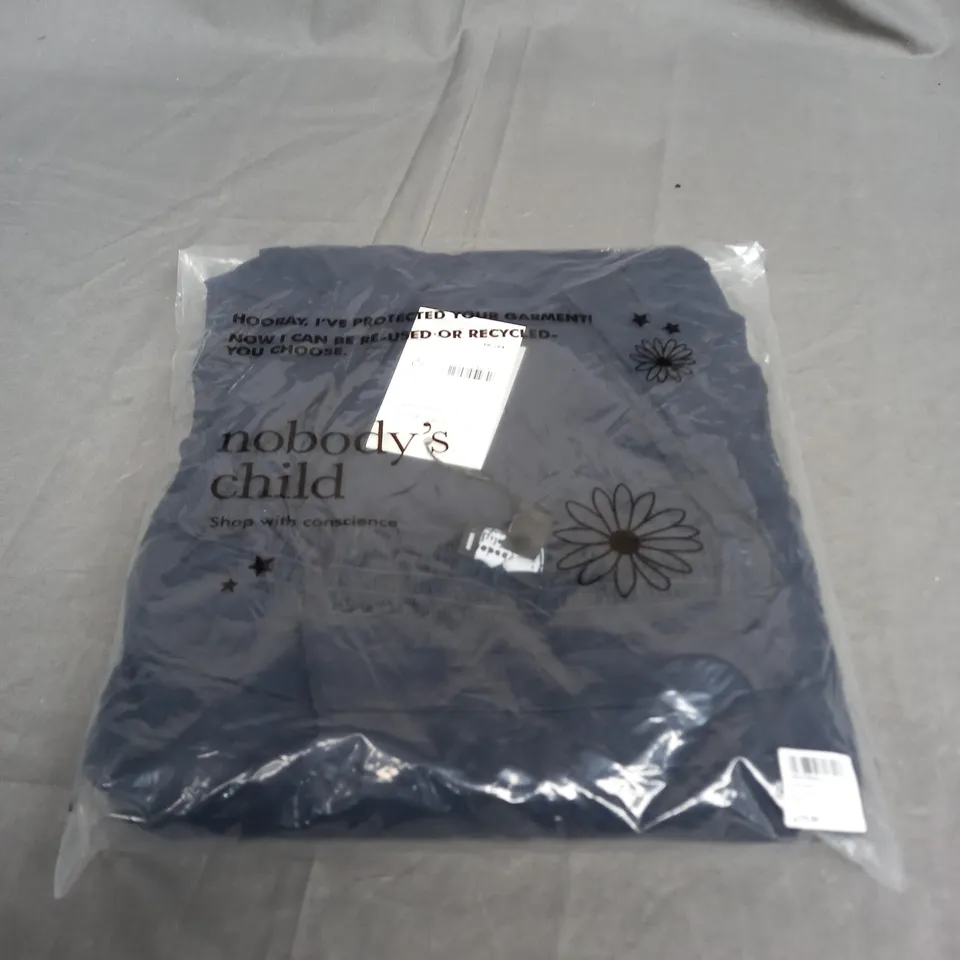 SEALED NOBODYS CHILD NOVA MIDI DRESS IN PLAIN INDIA NAVY - UK 14