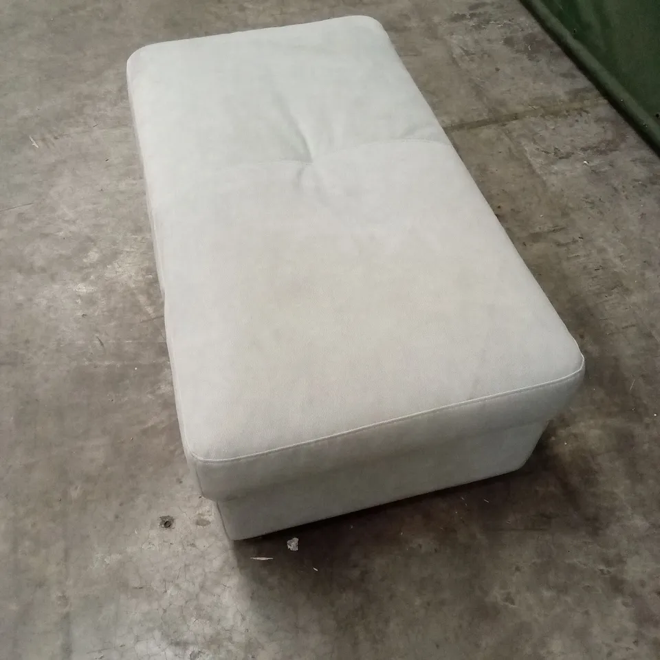 QUALITY DESIGNER FABRIC UPHOLSTERED FOOTSTOOL