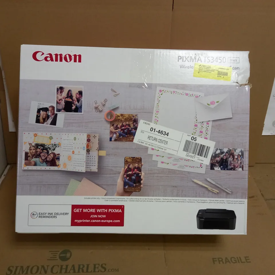 CANON PIXMA TS3450 PRINTER & SCANNER