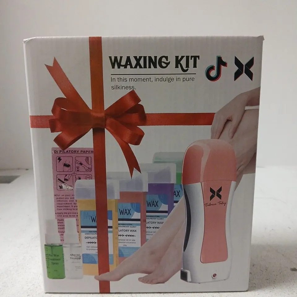 WAXING KIT WITH WAX WARMER – AT-HOME DEPILATORY HAIR REMOVAL SET