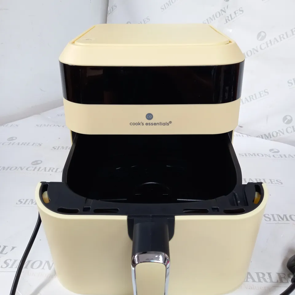 COOKS ESSENTIALS 5.8L AIR FRYER - CREAM.