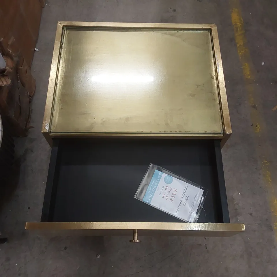 DESIGNER JENSEN ATKIN AND THYME BEDSIDE TABLE