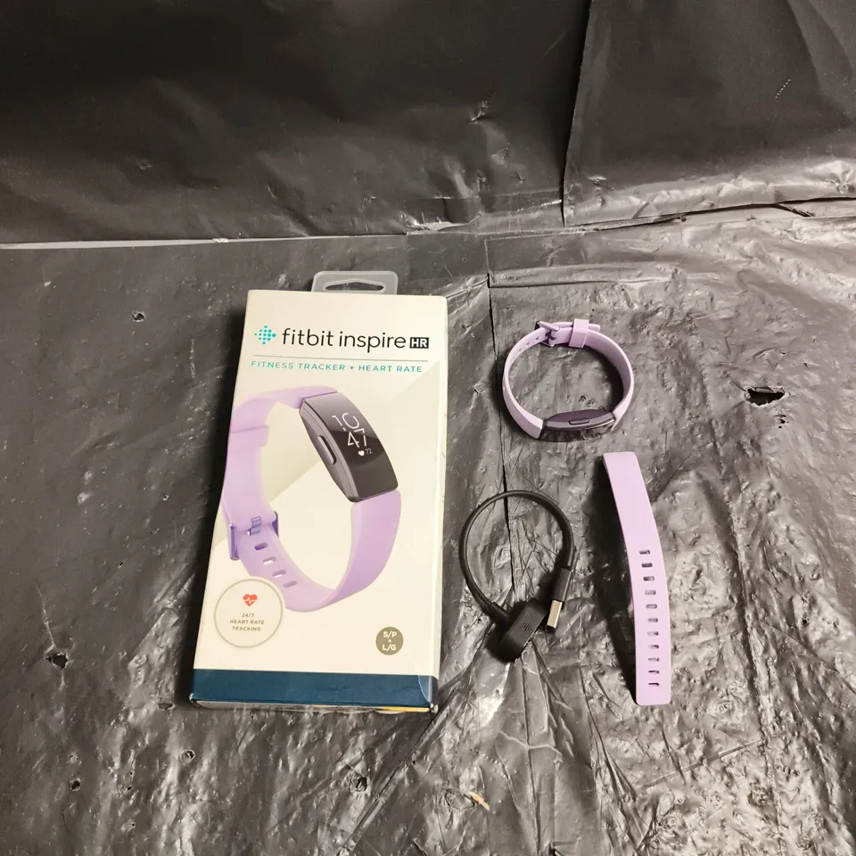 FITBIT INSPIRE HR LILAC FITNESS TRACKER – BOXED WITH EXTRA BAND AND CHARGING CABLE
