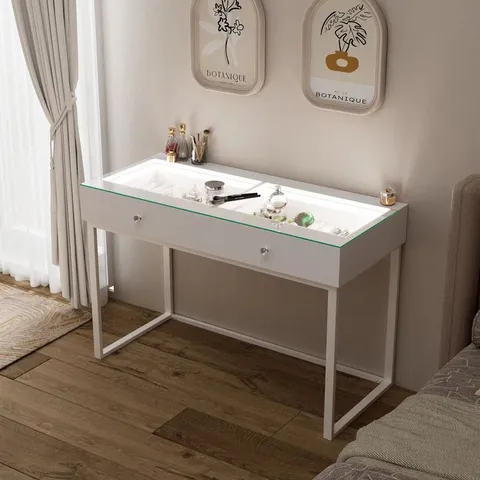BOXED VANITY DESK WITH MIRROR (2 BOXES)