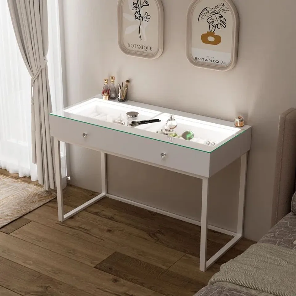 BOXED VANITY DESK WITH MIRROR (2 BOXES) 