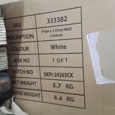 BRAND NEW PRIANO 2 DOOR WALL CABINET 