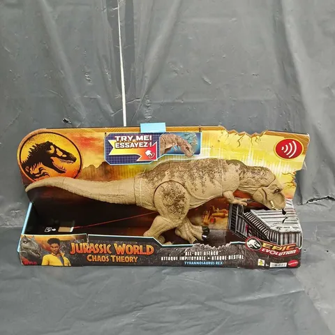 JURASSIC WORLD ALL-OUT ATTACK TYRANNOSAURUS REX TOY