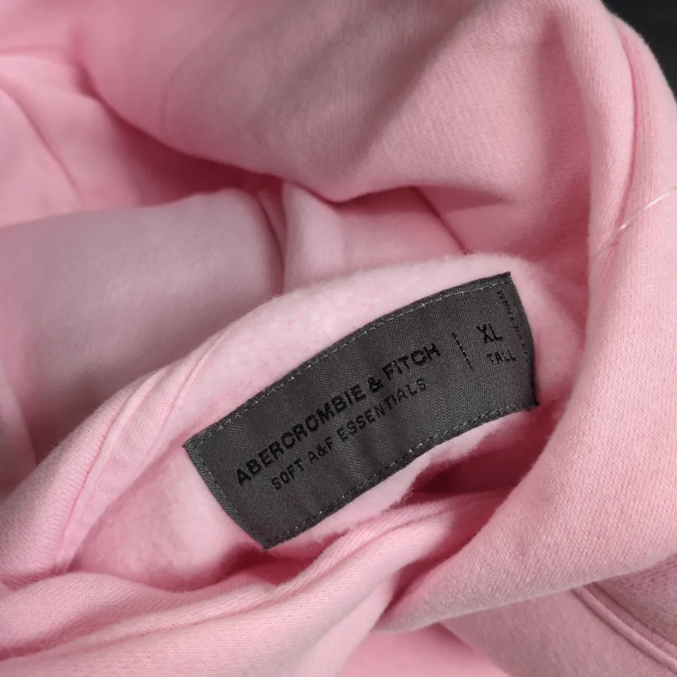 ABERCROMBIE & FITCH PINK HOODIE – SOFT AF ESSENTIALS, WOMEN'S XL