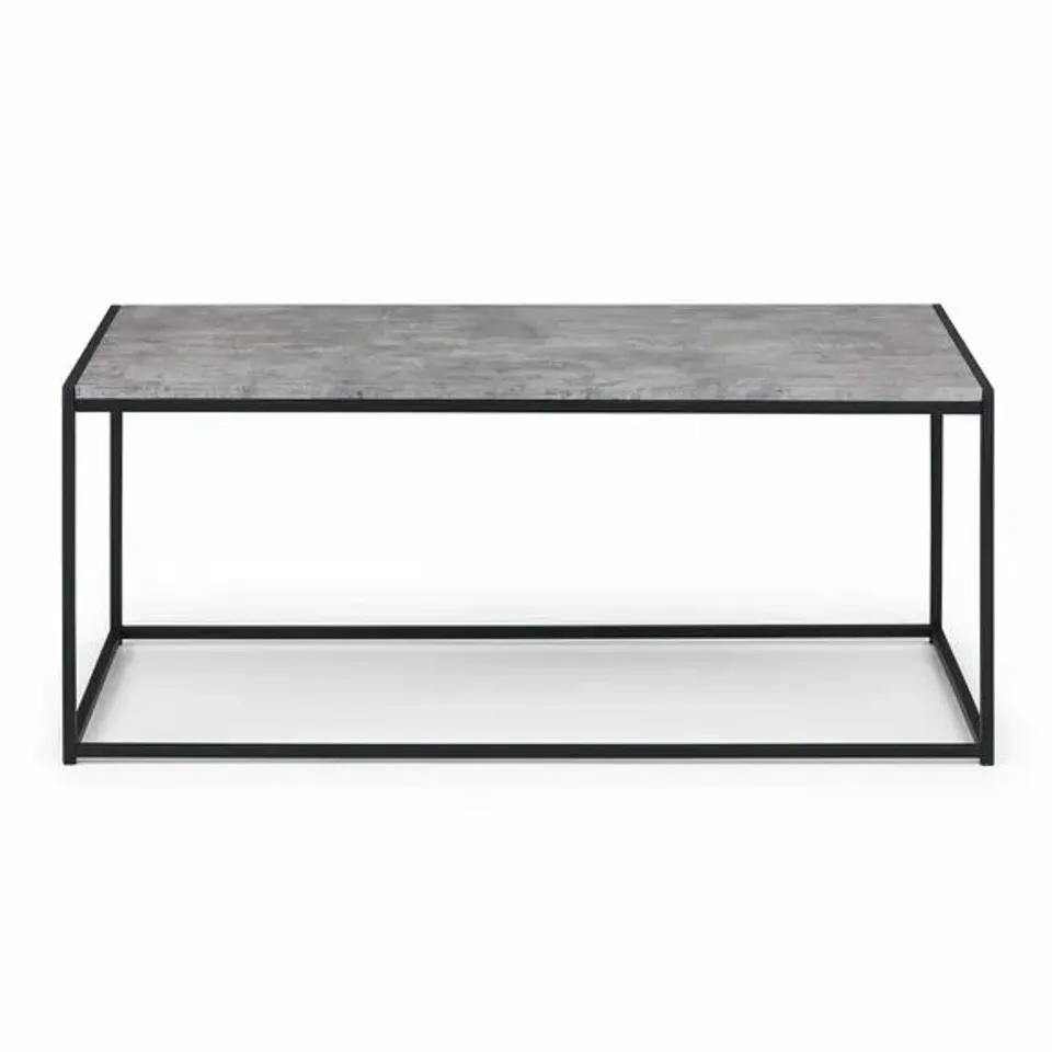 BOXED STATEN CONCRETE COFFEE TABLE BLACK/CONCRETE