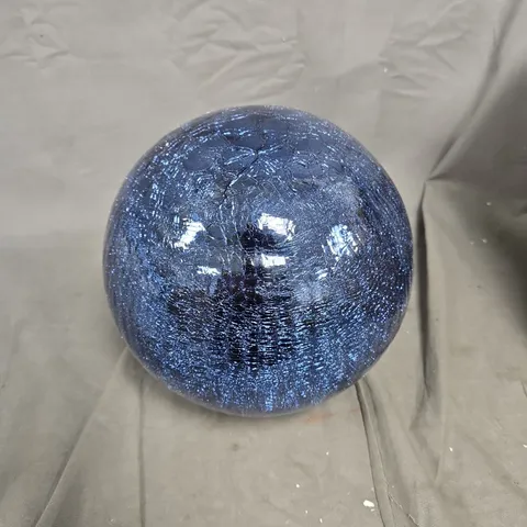 20CM BLUE CRACKLE BALL LIGHT